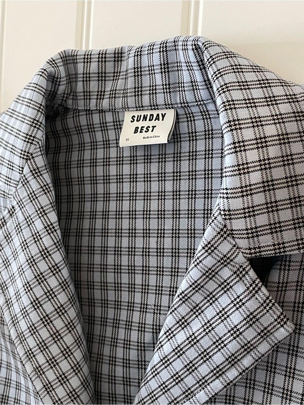 Aritzia Sunday Best “Tuesday” Top | Blue and Black Plaid